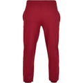 Burgundy - Front - Build Your Brand Unisex Adult Basic Sweatpants