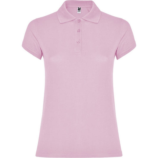 Light Pink - Front - Roly Womens-Ladies Star Polo Shirt