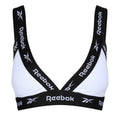 White - Front - Reebok Womens-Ladies Dotty Triangle Sports Bra