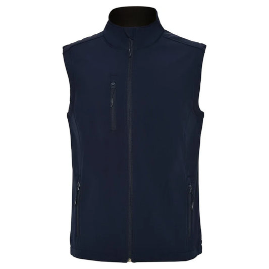 Navy Blue - Front - Roly Mens Quebec Softshell Gilet