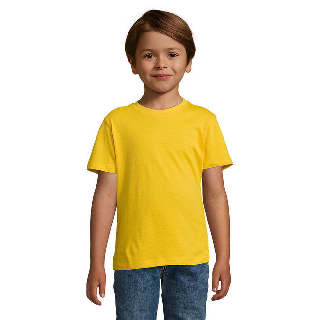 Gold - Front - SOLS Childrens-Kids Regent T-Shirt