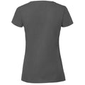 Light Graphite Solid - Back - Fruit of the Loom Womens-Ladies Iconic 190 T-Shirt