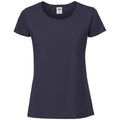 Deep Navy - Front - Fruit of the Loom Womens-Ladies Iconic 190 T-Shirt