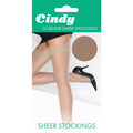 Sahara - Front - Cindy Womens-Ladies 15 Denier Sheer Stockings (1 Pair)
