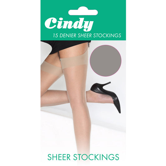 Diamond - Front - Cindy Womens-Ladies 15 Denier Sheer Stockings (1 Pair)