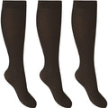Black - Front - Joanna Gray Womens-Ladies 70 Denier Trouser Sock (3 Pairs)