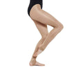 Light Toast - Back - Silky Womens-Ladies Dance Shimmer Stirrup Tights (1 Pair)