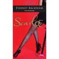 Black - Front - Silky Womens-Ladies Scarlet Backseam Fishnet Stockings (1 Pair)
