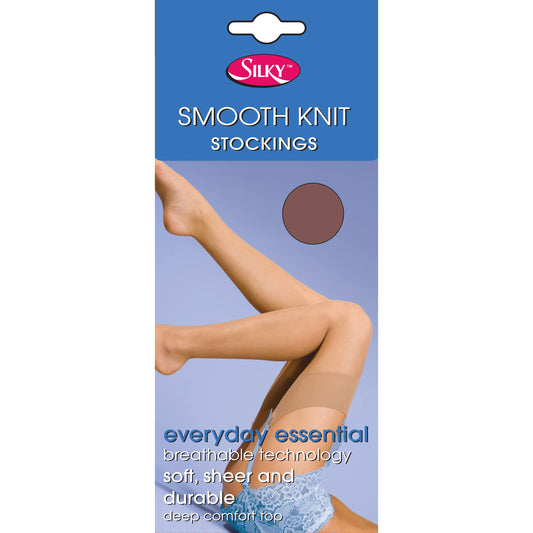 Chiffon - Front - Silky Womens-Ladies Smooth Knit Stockings (1 Pairs)