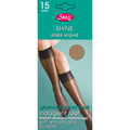 Melon - Front - Silky Womens-Ladies Shine Knee Highs (1 Pair)