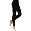 Black - Front - Silky Womens-Ladies Everyday Fashion Leggings (1 Pair)