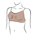 Nude - Back - Silky Womens-Ladies Dance Seamless Clear Back Bra (1 Garment)