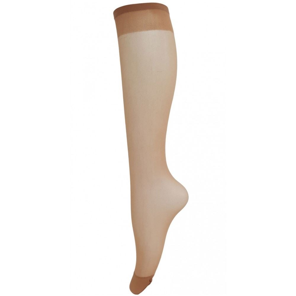 Honey - Back - Joanna Gray Womens-Ladies Knee Highs (3 Pairs)