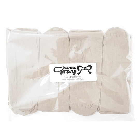 Chiffon - Front - Joanna Gray Womens-Ladies Anklets (10 Pairs)