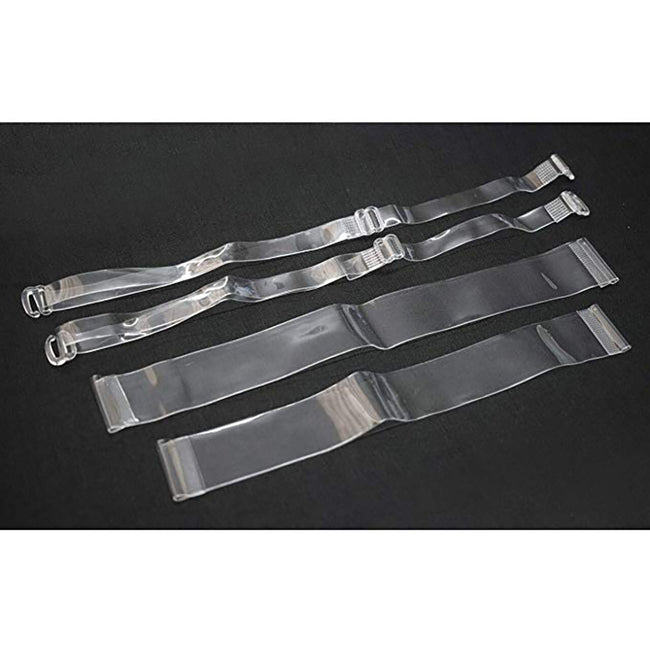 Clear - Back - Silky Womens-Ladies Clear Bra Straps