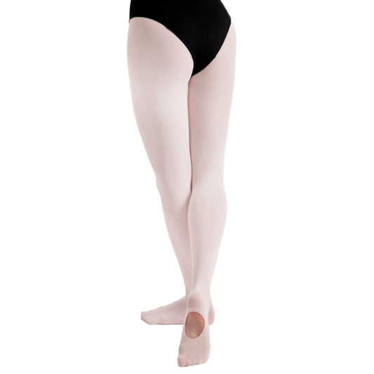 Pink - Front - Silky Childrens Girls Convertible Dance Ballet Tights (1 Pair)