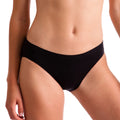 Black - Front - Silky Womens-Ladies Dance Invisible High Cut Brief