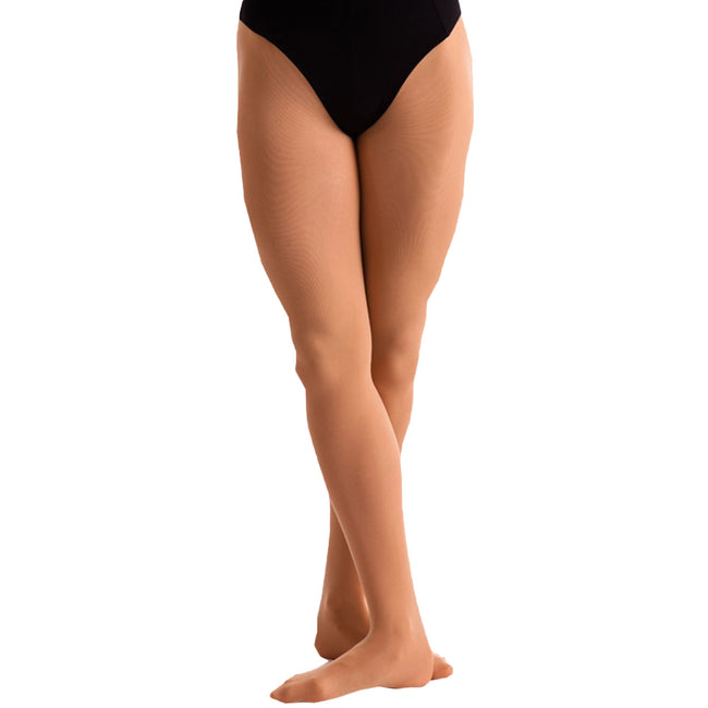 Tan - Front - Silky Dance Womens-Ladies High Performance Convertible Toe Dance Tights