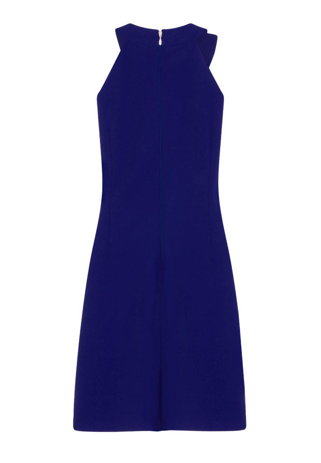 Cobalt Blue - Back - Paper Dolls Womens-Ladies Kempsey Frill Front Shift Dress