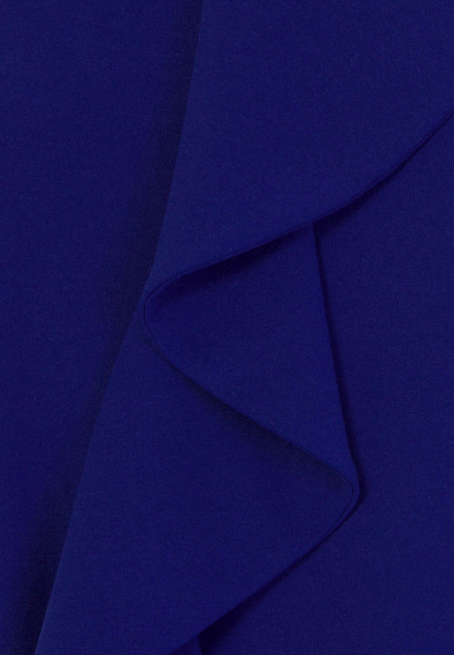 Cobalt Blue - Side - Paper Dolls Womens-Ladies Kempsey Frill Front Shift Dress