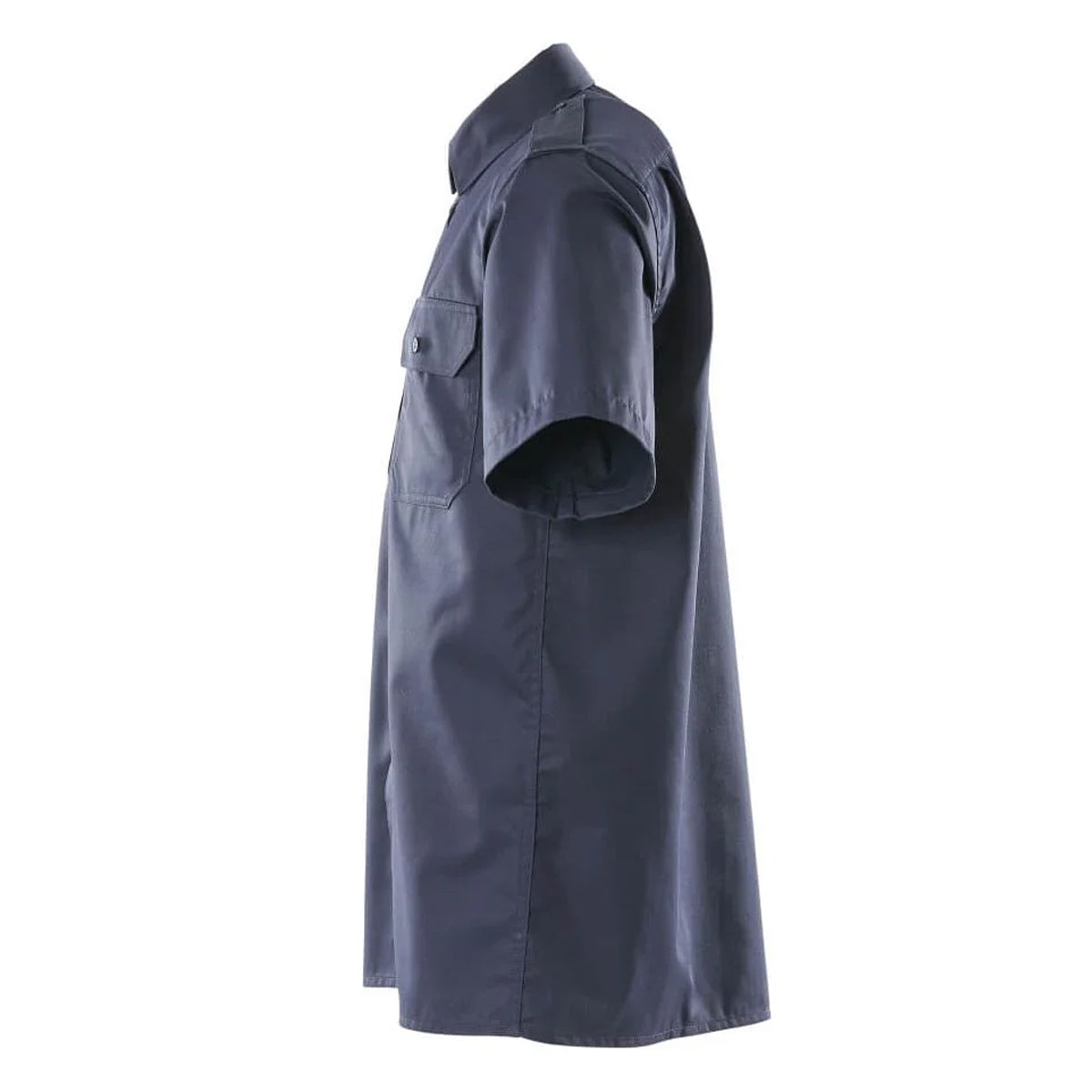 Navy - Side - Mascot Mens Crossover Work Shirt