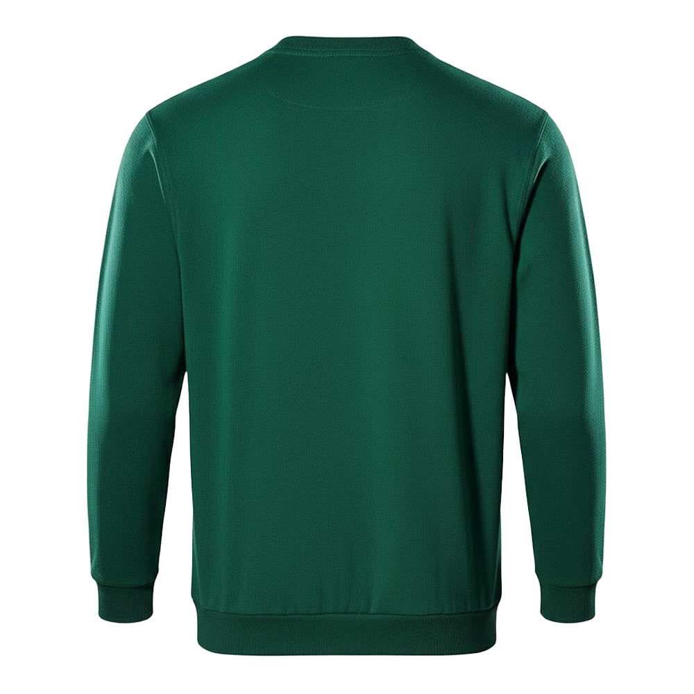 Green - Back - Mascot Mens Crossover Caribien Sweatshirt