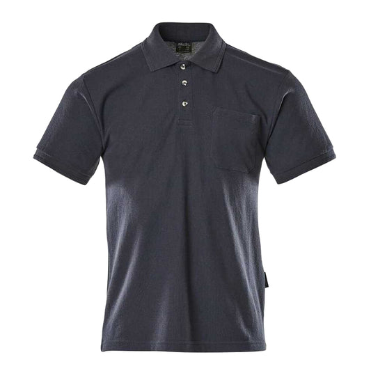 Navy - Front - Mascot Mens Borneo Crossover Polo Shirt