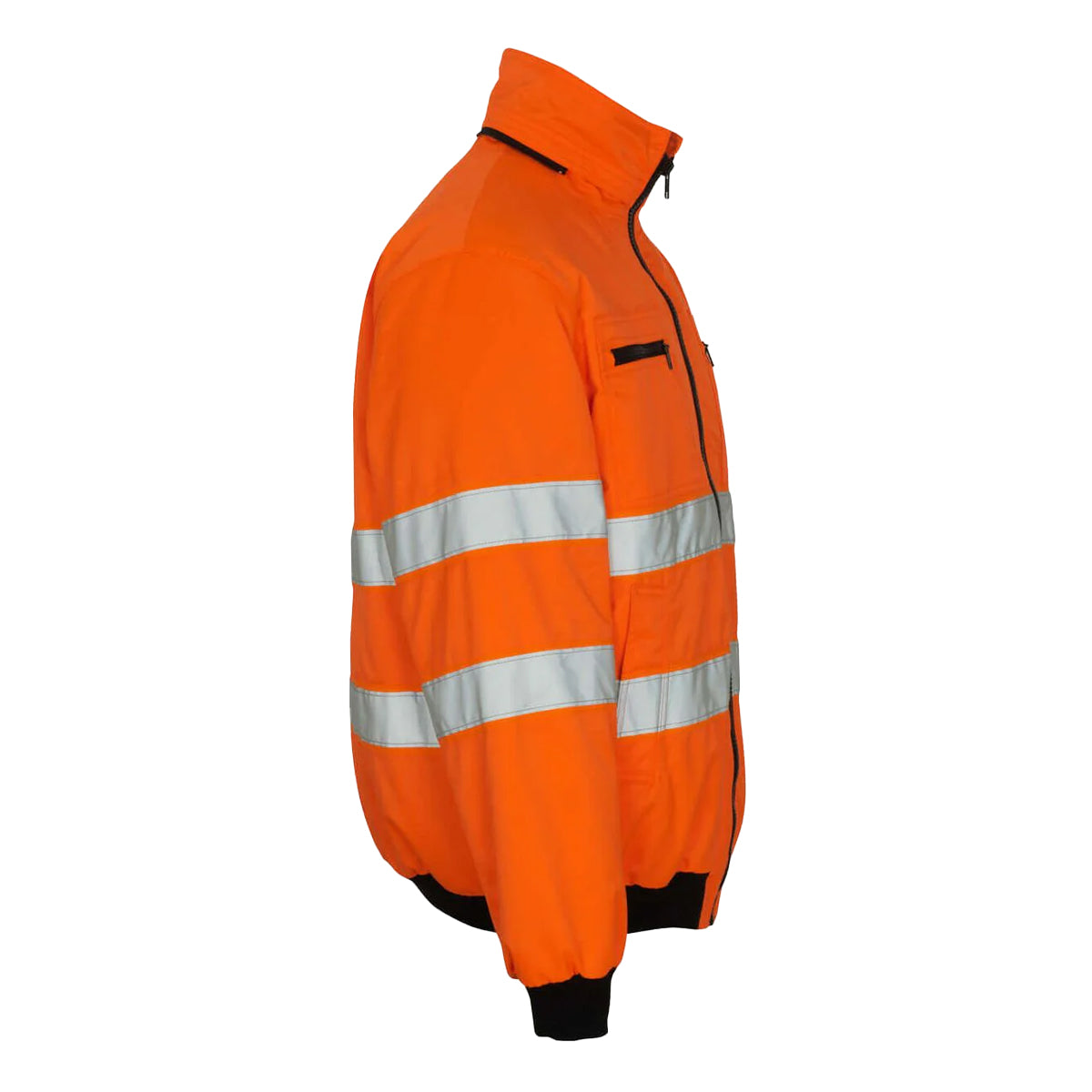 Orange - Side - Mascot Mens Moritz Hi-Vis Safety Jacket