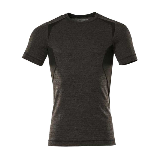 Dark Anthracite-Black - Front - Mascot Unisex Adult Crossover Short-Sleeved Base Layer Top