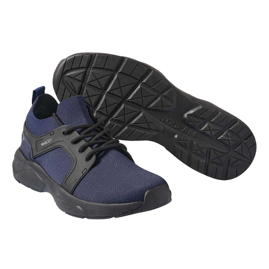 Navy-Black - Front - Mascot Unisex Adult Logo Trainers