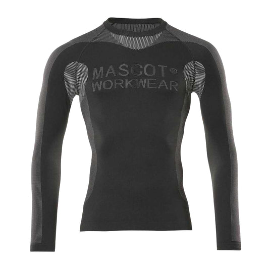 Black - Front - Mascot Unisex Adult Crossover Lahti Base Layer Top