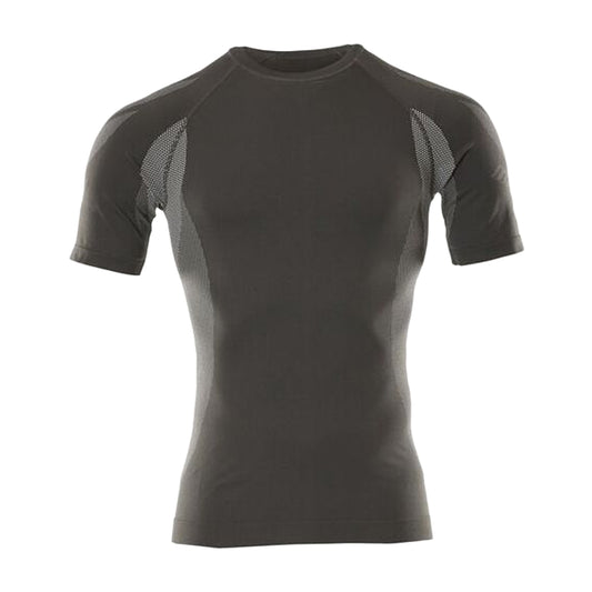 Dark Anthracite - Front - Mascot Unisex Adult Crossover Pavia Bamboo Short-Sleeved Base Layer Top