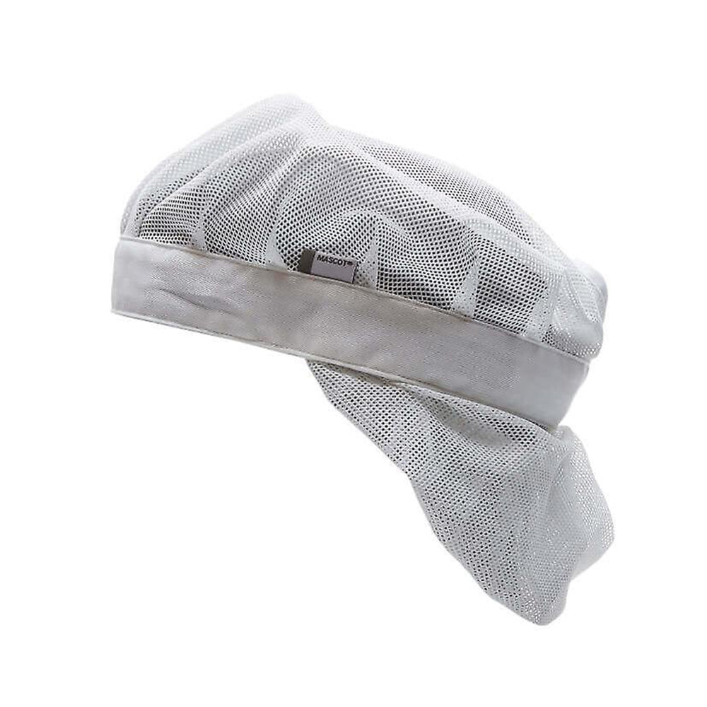 White - Side - Mascot Plain Flat Cap