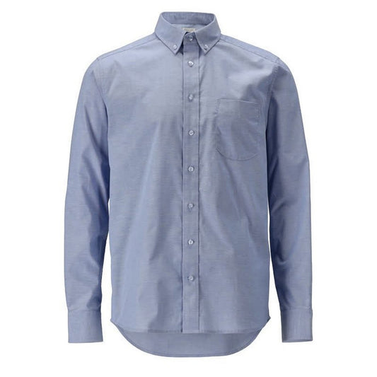 Light Blue - Front - Mascot Mens Frontline Oxford Slim Shirt