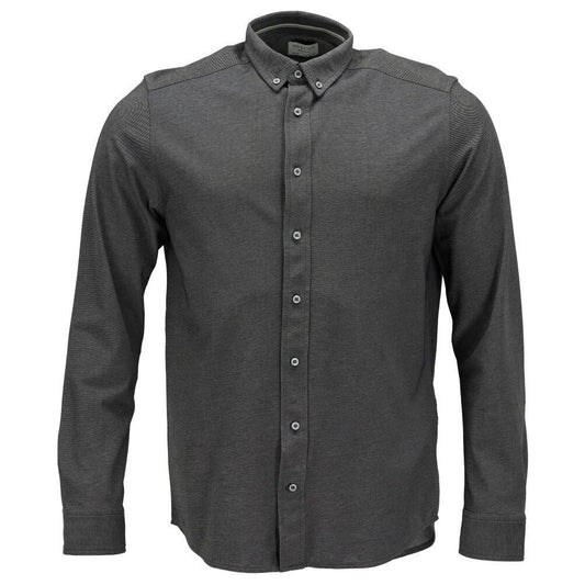 Dark Anthracite-Light Grey - Front - Mascot Mens Frontline Slim Shirt