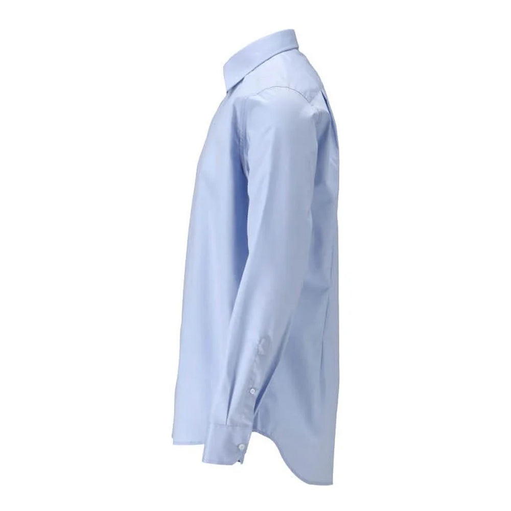 Light Blue - Side - Mascot Mens Frontline Poplin Shirt