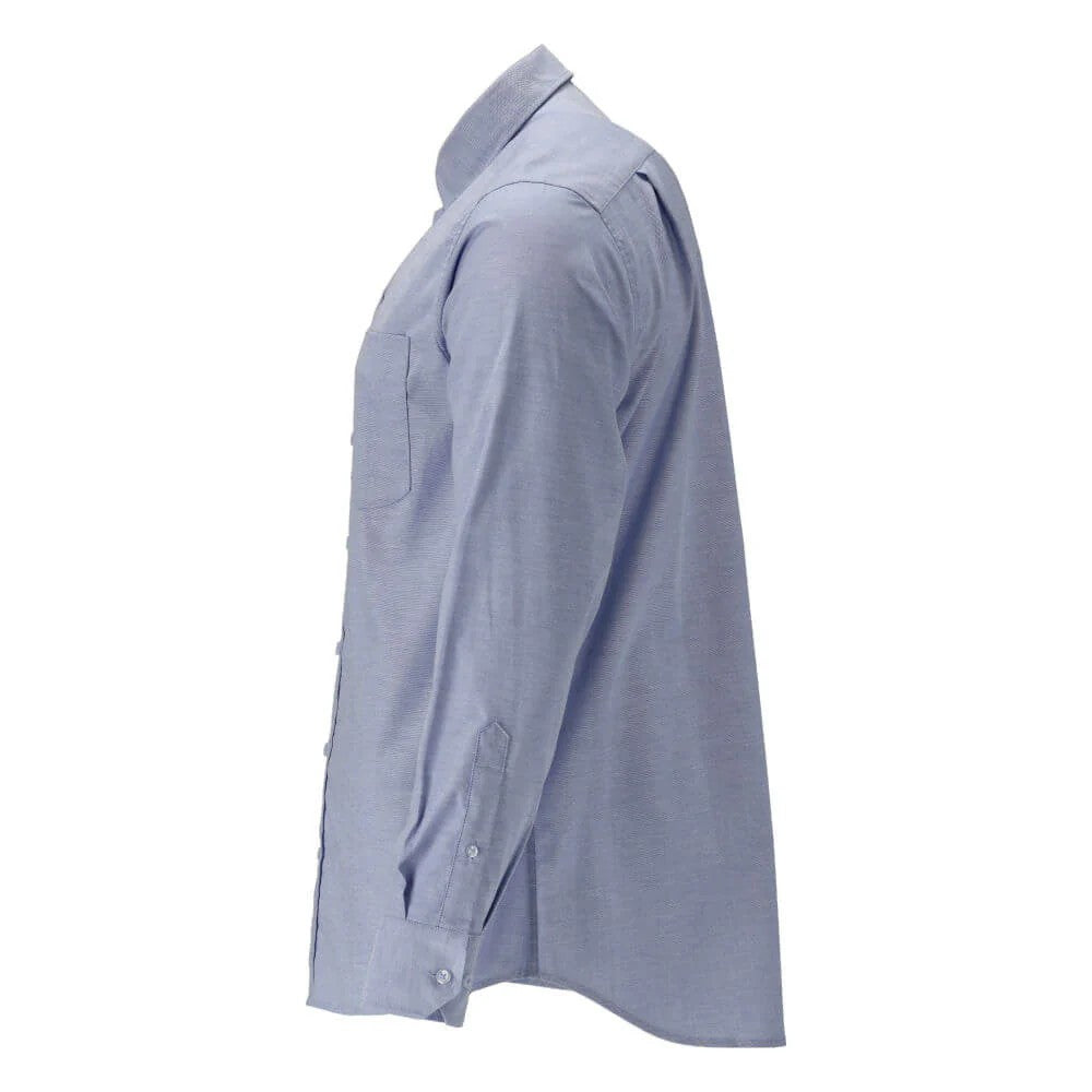 Light Blue - Side - Mascot Mens Frontline Oxford Shirt