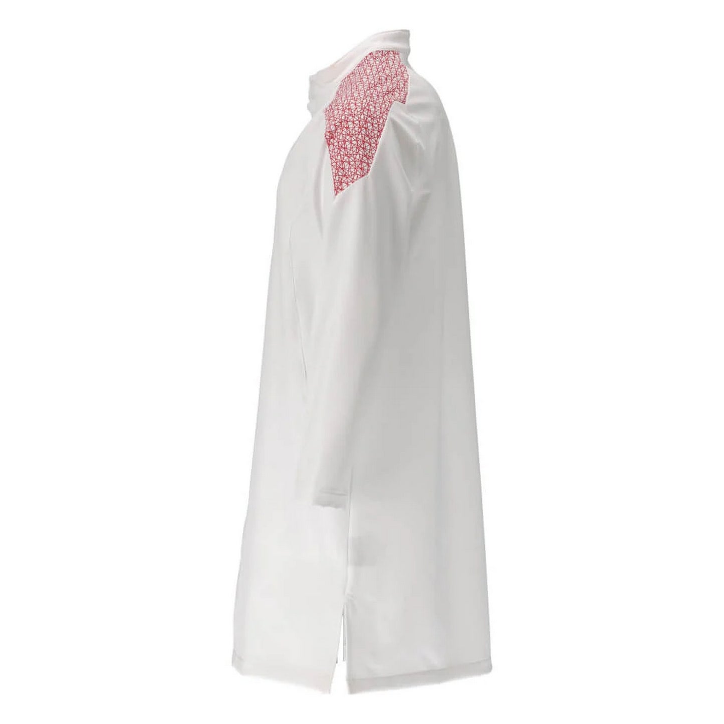 White-Traffic Red - Side - Mascot Mens Smock Food & Care Full Apron