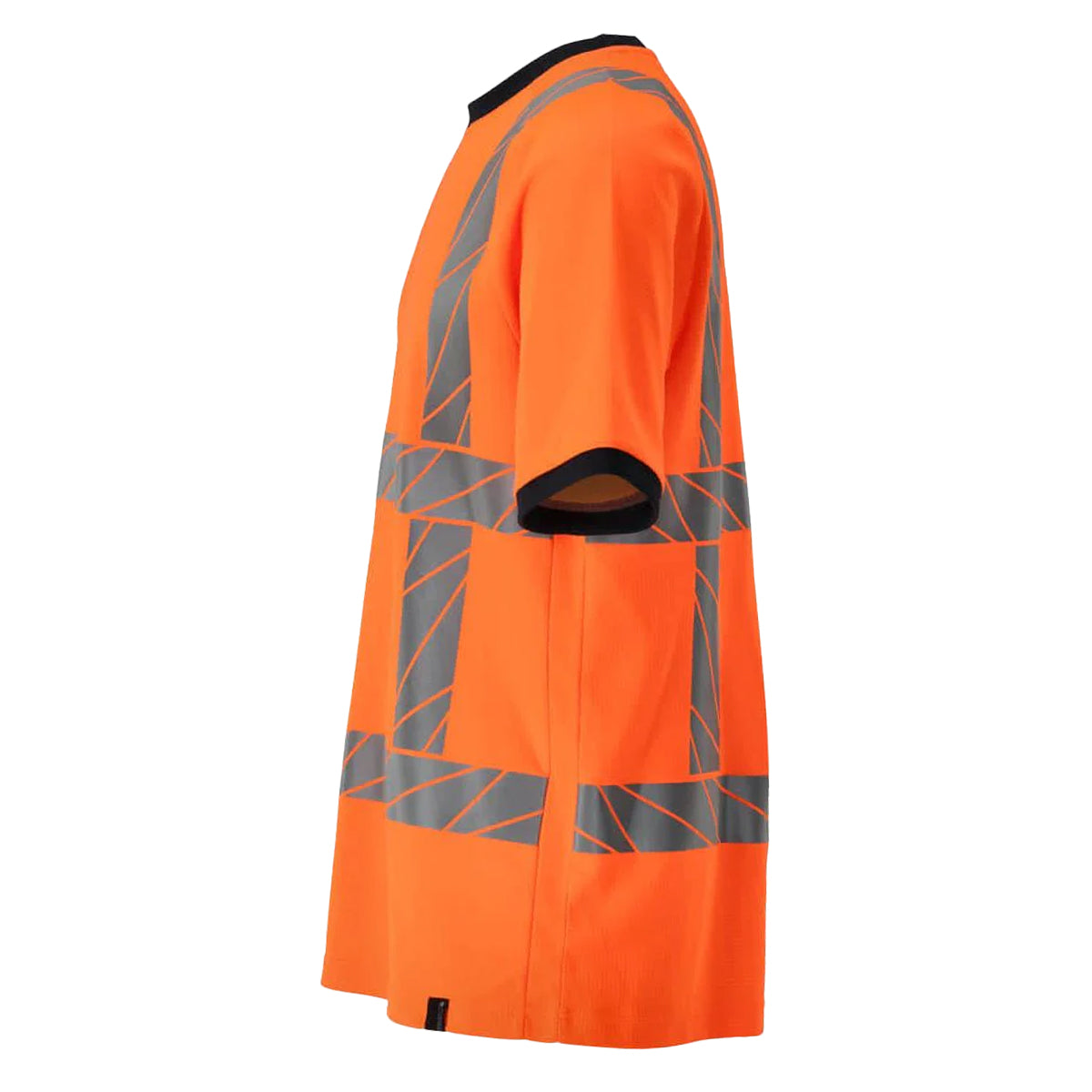 Orange - Side - Mascot Mens Accelerate Safe Safety T-Shirt