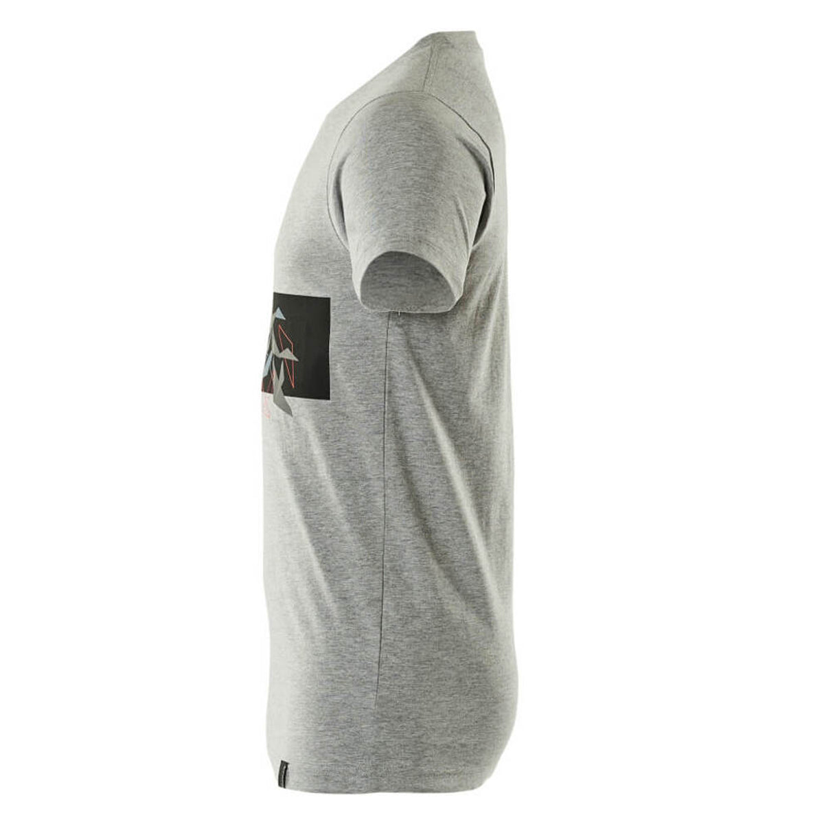 Grey-Hi Vis Red - Lifestyle - Mascot Mens Accelerate Safe Round Neck T-Shirt