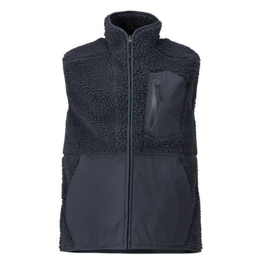 Dark Navy - Front - Mascot Mens Customised Pile Zipped Gilet