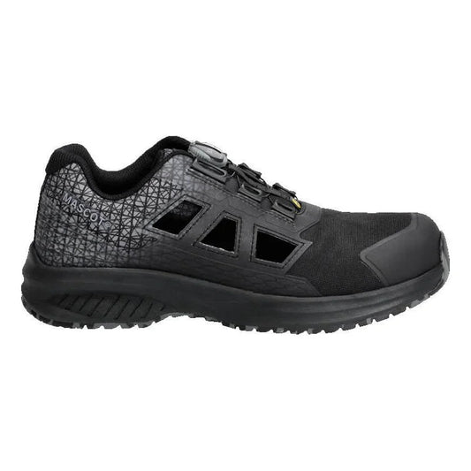 Black - Front - Mascot Mens Footwear Accelerate Logo Safety Sandals