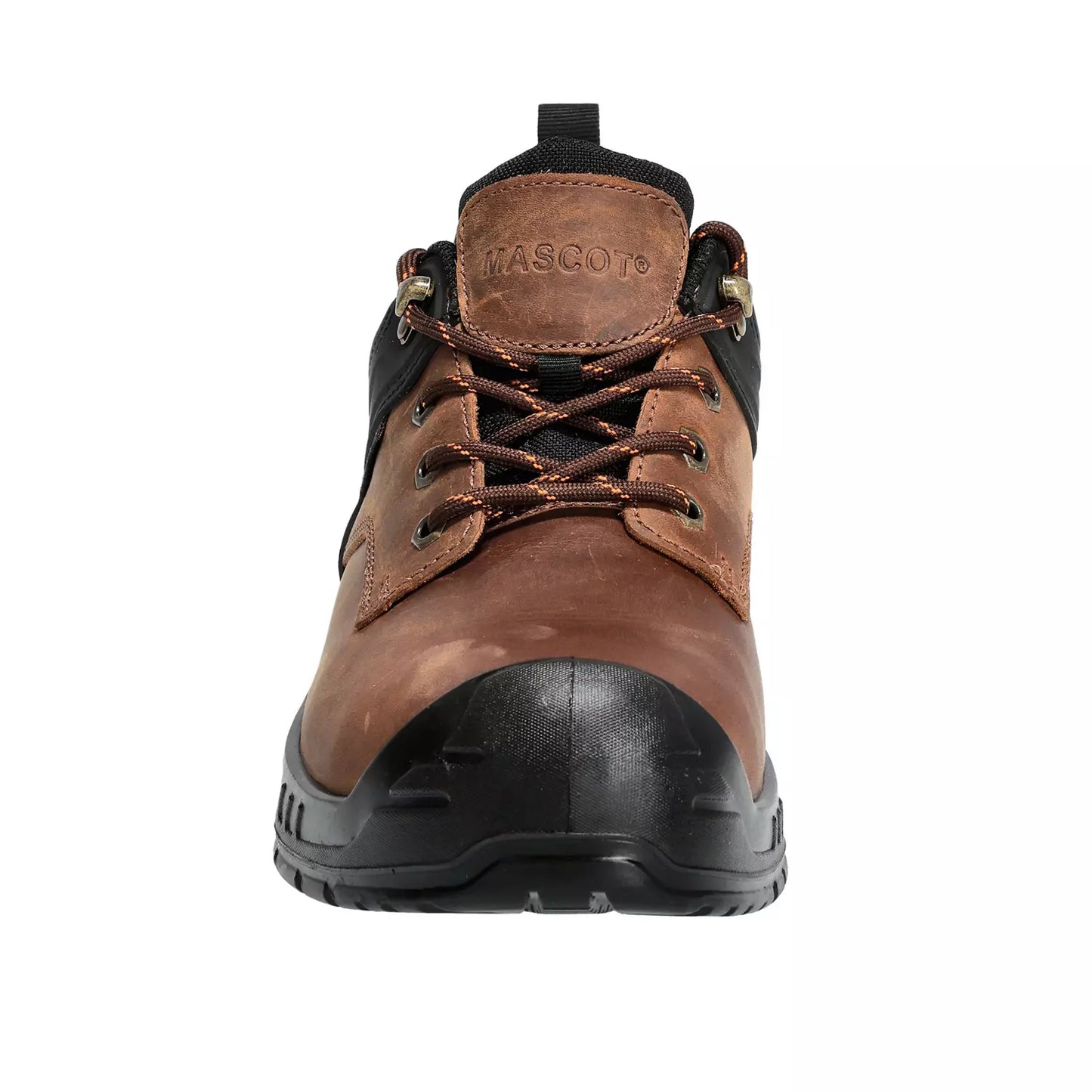 Nut Brown-Brown - Close up - Mascot Mens Footwear Originals Oiled Leather Safety Shoes