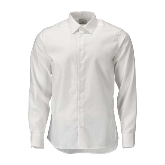White - Front - Mascot Mens Frontline Poplin Modern Shirt