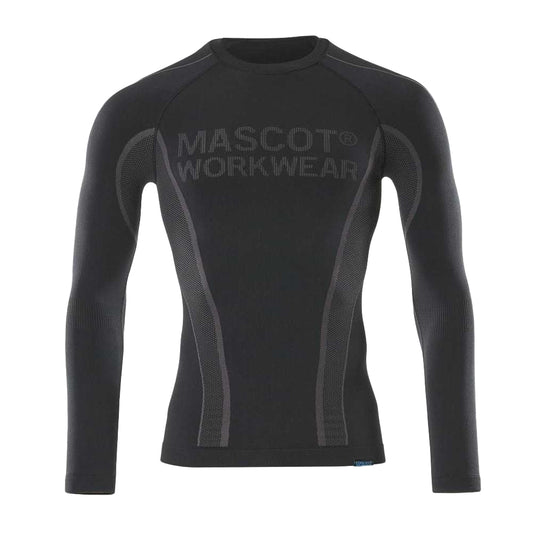 Black - Front - Mascot Unisex Adult Crossover Hamar Base Layer Top