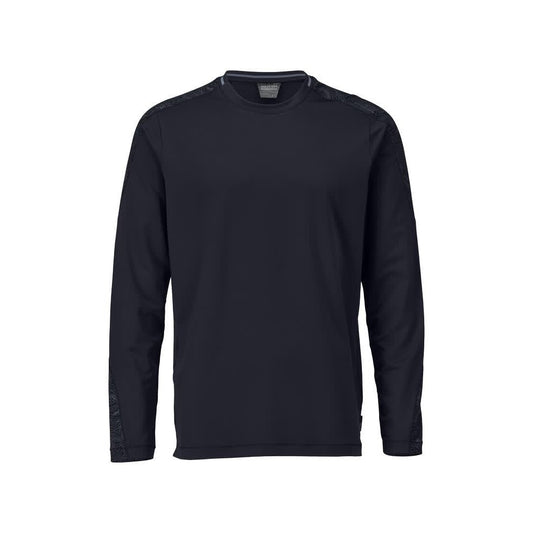 Dark Navy - Front - Mascot Mens Customised Long-Sleeved T-Shirt