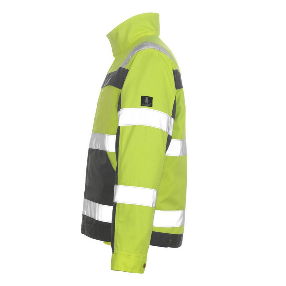 Hi Vis Yellow-Anthracite - Lifestyle - Mascot Mens Safe Complete Cameta Hi-Vis Jacket