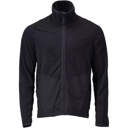Dark Navy - Front - Mascot Mens Customised Patterned Fleece Jacket