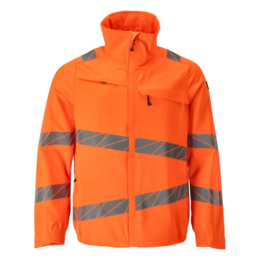 Hi Vis Orange - Front - Mascot Mens Accelerate Safe Hi-Vis Jacket