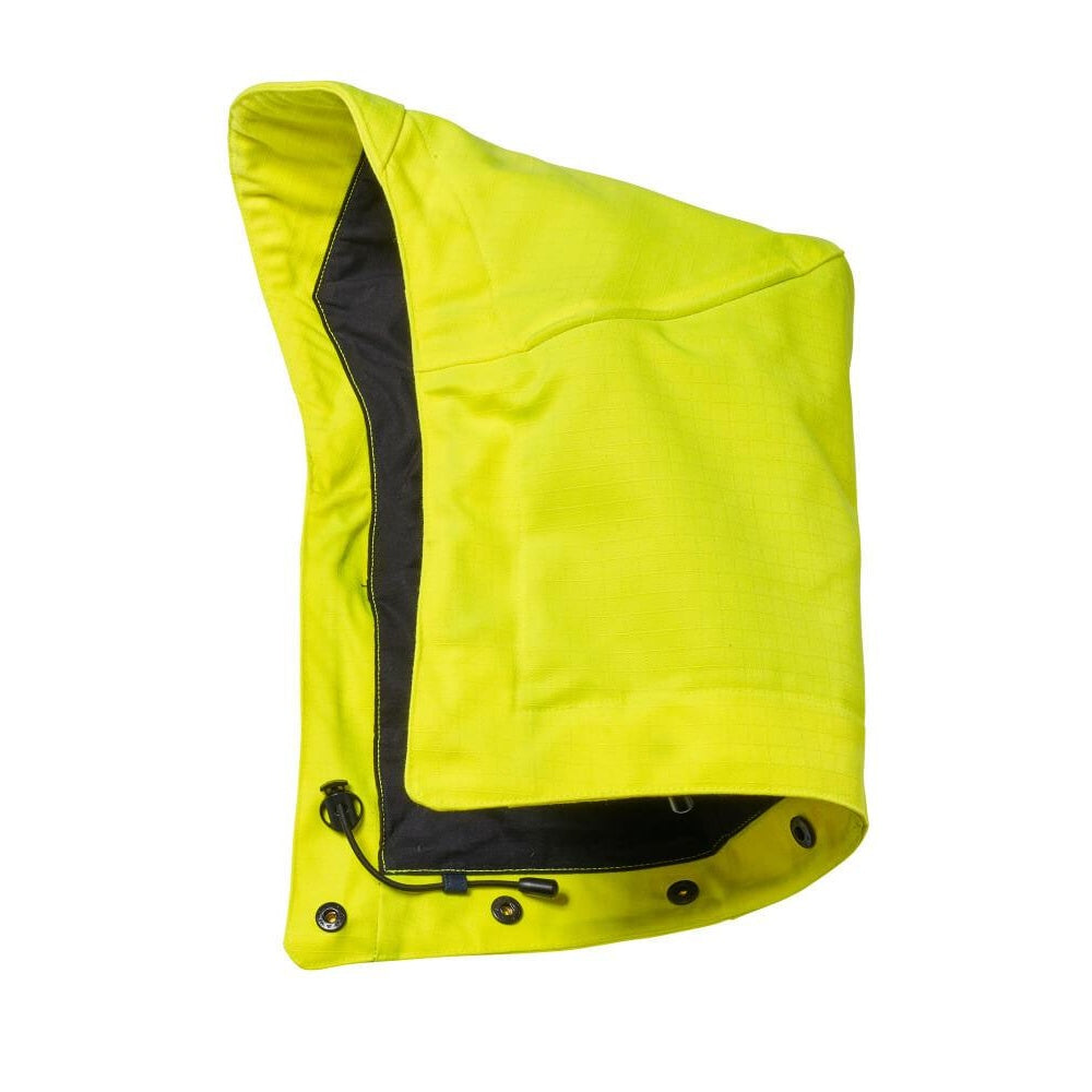 Hi Vis Yellow - Back - Mascot Unisex Adult Complete Detachable Hood